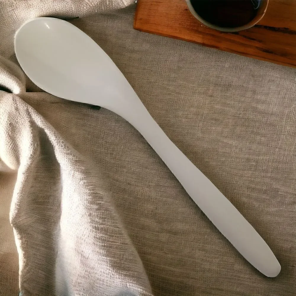 Ingrid Ltd Chicago Serving Spoon Salad White Melamine Melmac Mid Century Modern.